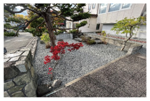 砂利敷き_施工写真2