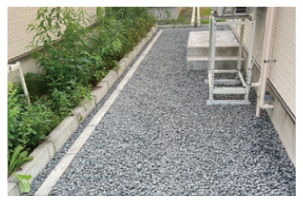 砂利敷き_施工写真5