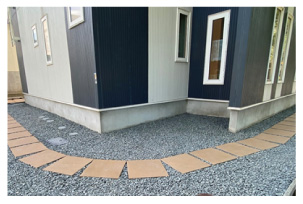 砂利敷き_施工写真6